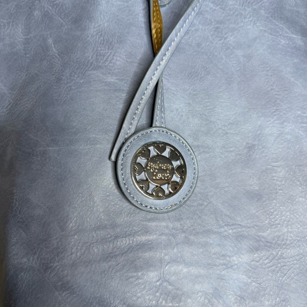 Sydney Love Blue vegan Leather Tote Bag - Picture 3 of 8